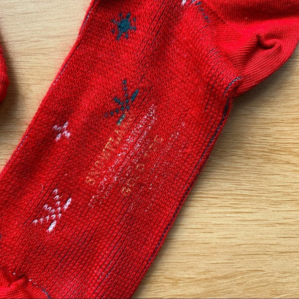 Red Festive Socks - Picture 2 of 2